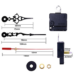 Acheter Horloge Murale Quartz Mouvement Mécanisme Longue Broche Main Bricolage Réparation Outil Pièces