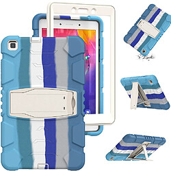 Coque en TPU + silicone, antichoc avec béquille coloré/bleu pour votre Samsung Galaxy Tab A 8.0 Wi-Fi (2019) SM-T290/T295