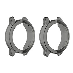 Étui De Protection En TPU Pour Montre Intelligente De 42 Mm Anti-collision Pour Garmin ActiveS 1 Noir + 1 Bleu