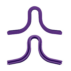 Joint De Pont De Nez En Silicone Anti-buée 2 Pièces Souple Pour Masque Violet