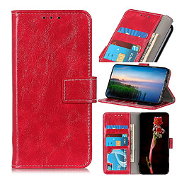 Etui en PU cheval fou vintage rouge pour votre Apple iPhone 12 Max/12 Pro 6.1 pouces