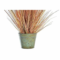 Plante décorative DKD Home Decor Orange Polyéthylène Bordeaux Laiton 20 x 20 x 90 cm (2 Unités)