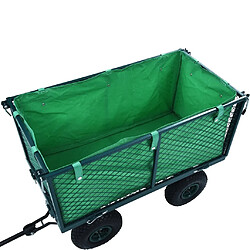 Avis vidaXL Bâche de chariot de jardin Vert Tissu