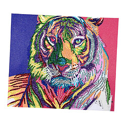 5d peinture au diamant tigre coloré photos peinture partielle spéciale perceuse pas cher