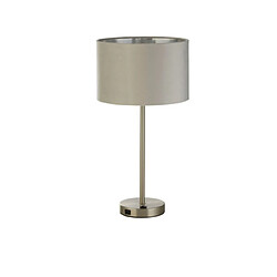 Searchlight Lampe de table Finn Acier doux,tissu Nickel satiné