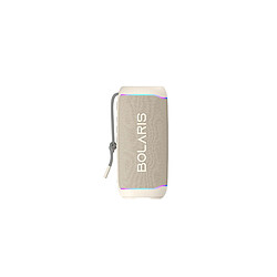 Bolaris Enceinte Sans Fil Bluetooth 5.4 Modèle Parma IPX6 16W avec Effets Lumineux LED Beige