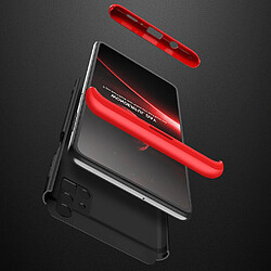 Ozzzo gkk 360 protection coque front and back coque full body cover samsung galaxy m51 noir-rouge