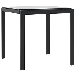 Avis Maison Chic Lot de 2 Chaises longues et table | Transat Bain de soleil Résine tressée et textilène Noir -GKD82955