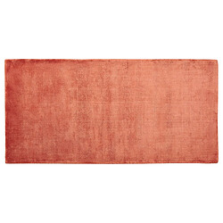 Beliani Tapis en viscose orange 80 x 150 cm GESI II