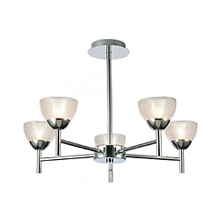 Acheter Luminaire Center Suspension Avalon Chrome poli 5 ampoules 25cm