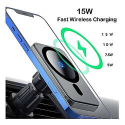 Avis Chrono Chargeur de voiture sans fil, support de voiture magnétique à charge rapide compatible avec iPhone 13/13 Pro/13 Pro Max/13 Mini/iPhone 12/12 Pro/12 Pro Max/12 Mini, support de téléphone à induction Support de support Mag Safe Case (Noir)