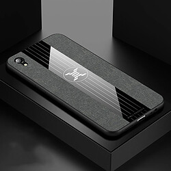 Wewoo Coque Souple Pour étui de protection TPU antichoc Vivo Y91 XINLI Stitching Fabric Gris