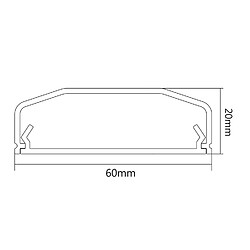 Avis Cache-câbles Maclean MC-695 750mm plastique blanc