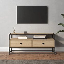 Maison Chic Meuble TV scandinave - Banc TV pour salon chêne sonoma 100x35x45 cm bois d'ingénierie -MN57997