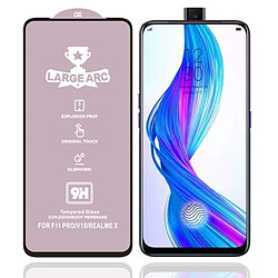 Wewoo Film de verre trempé Pour OPPO Realme X 9H HD haute teneur en alumine plein écran