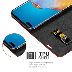 Cadorabo Coque Huawei P40 PRO / P40 PRO+ Etui en Rouge pas cher