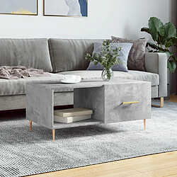 Maison Chic Table basse,Table Console Table d'appoint, Table pour salon gris béton 90x50x40 cm bois d'ingénierie -MN92289