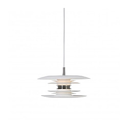 Luminaire Center Suspension DIABLO en Métal et Blanc mat Diamètre 30 Cm