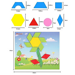 Acheter Universal Jouets en bois Géométrie Tangram Puzzle Puzzle Puzzle Bébé Education Apprentissage Jouets en bois