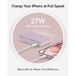 SANAG Maggo Power Bank (10,000Mah, 15W Compatible Avec Magsafe) Certifié Qi2 Avec Affichage Intelligent Et Pliable, Pour Iphone(Câble Usb-C Inclus) pas cher