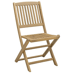 Avis vidaXL Chaises pliables de jardin lot de 2 bois massif d'acacia