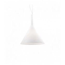 Ideal Lux Suspension Blanche COCKTAIL 1 ampoule Diamètre 20 Cm