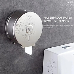 Universal Distributeur de mouchoirs de papier percé mural distributeur de tissus de mouchoirs de toilette en acier inoxydable | porte-papier (argent)