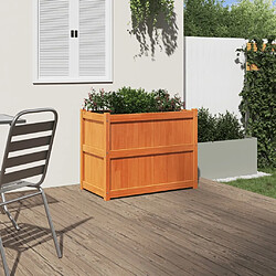 Avis Maison Chic Jardinière,Bac à fleurs - pot de fleur cire marron 90x50x70 cm bois de pin massif -GKD84753