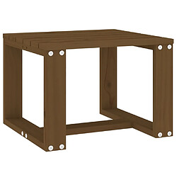 Acheter vidaXL Table d'appoint jardin marron miel 40x38x28,5cm bois massif pin