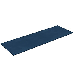 Acheter vidaXL Panneaux muraux 12 pcs Bleu 90x30 cm Velours 3,24 m²