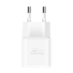 Swissten Chargeur GaN USB C 35W Ultra Rapide Compact Léger Blanc