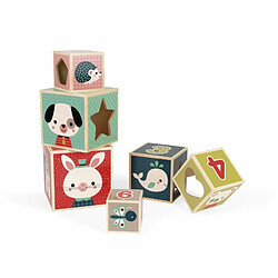 Avis Juratoys-Janod Pyramide 6 cubes Baby Forest