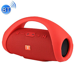 Wewoo Enceinte Bluetooth rouge Haut-Parleur Stéréo Portable V3.0 Anti-Éclaboussures avec Poignée, Microphone Intégré, Carte TF de Soutien et AUX IN, Distance Bluetooth: 10m