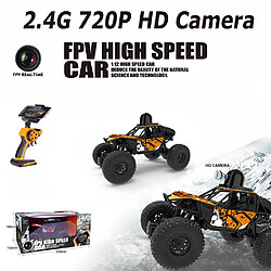 2RM 2.4G Wifi 720P Caméra HD Gravity induction Escalade hors route 1/22 RC voiture Orange