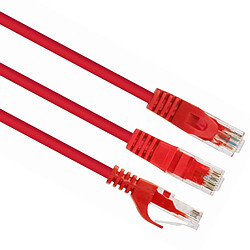 Câble Gembird UTP Cat6 0,25 mètre couleur rouge