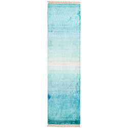 Vidal Tapis de couloir en laine 295x76 turquoise Darya