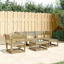 Maison Chic Salon de jardin 5 pcs | Ensemble de Table et chaises | Mobilier d'Extérieur bois de pin imprégné -GKD42146