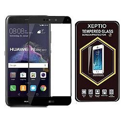 Xeptio Huawei P8 LITE 2017 : Protection d'écran FULL COVER en verre trempé contour noir - Tempered glass Screen protector