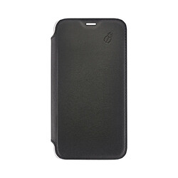 BEETLECASE Étui Folio pour Apple iPhone XS Max en Cuir avec Dos Transparent et Porte-Cartes Noir