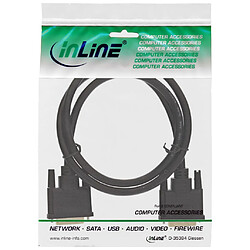 Câble de raccordement DVI-D Premium, InLine®, digital 24+1 mâle/mâle, Dual Link, 2m