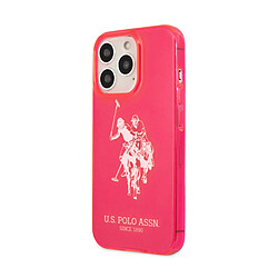 Us Polo U.S Polo Coque pour iPhone 13 Pro Élégante Collection Big Horse Rose