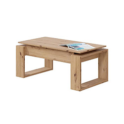 But Table basse avec plateau relevable NOVA imitation chêne