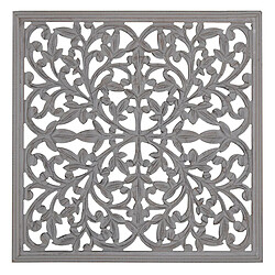 BigBuy Home Décoration murale Gris 60 x 1 x 60 cm DMF