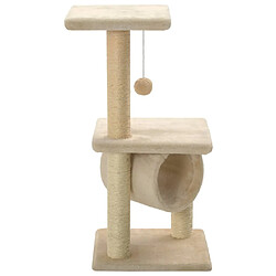 Avis Arbre à chat avec griffoirs,niche pour chat en sisal 65 cm Beige -MN63283