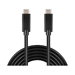 PremiumCord Câble USB-C (USB 3.1 génération 2, 3A, 10Gbits/S) Noir, 0, 5 m