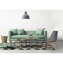 Toilinux 2 Chaises design scandinaves rembourrées Cocooning - Gris pas cher