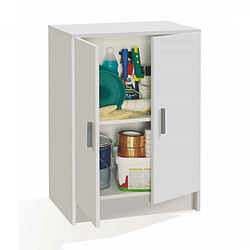 Dansmamaison Armoire bas 2 portes - Blanc - MULA