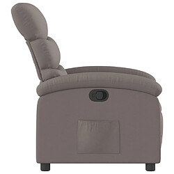 Acheter Maison Chic Fauteuil inclinable,Fauteuil luxe de relaxation Taupe Tissu -MN69469