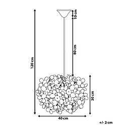 Avis Beliani Lampe suspension LAMONE Blanc