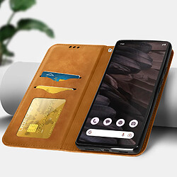 Avis Avizar Étui Portefeuille pour Google Pixel 7a Porte-cartes Soft-touch Marron